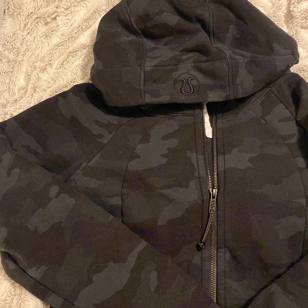Lululemon Scuba Full Zip Hoodie - Camo Coal